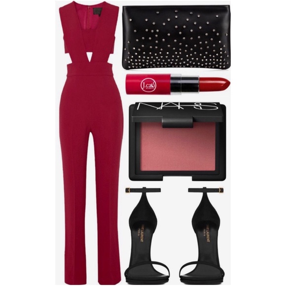 Love Culture Dresses & Skirts - Maroon open legged jumpsuit !